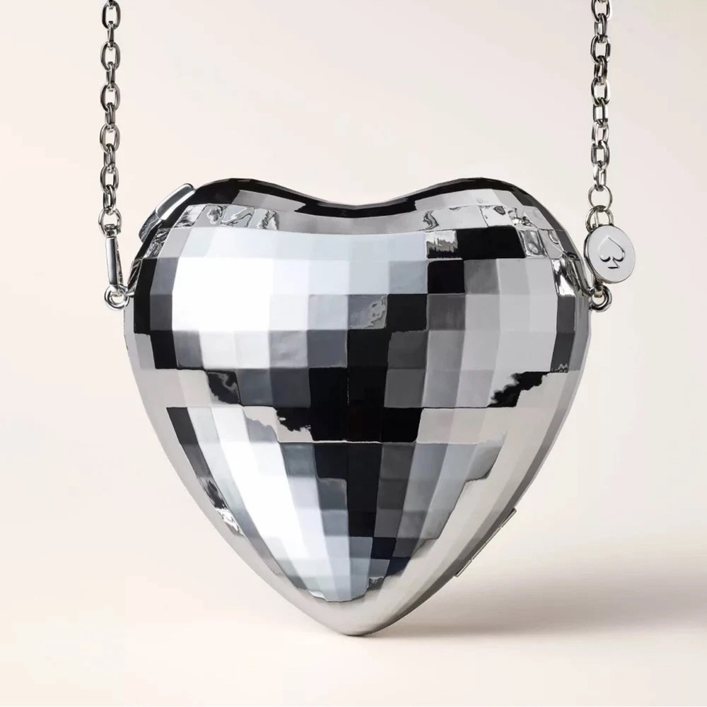 kate spade new york x Target Disco Heart Crossbody Bag - Silver